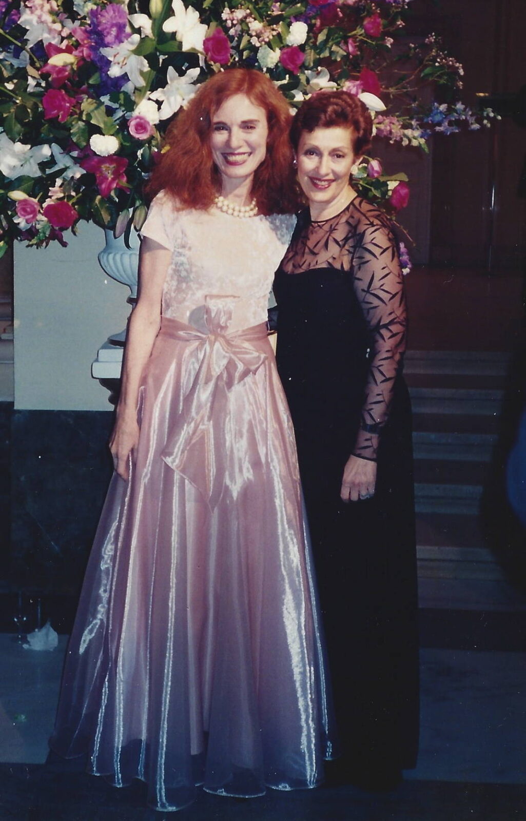 Felicia Milewicz with her friend Evelyn Lauder.