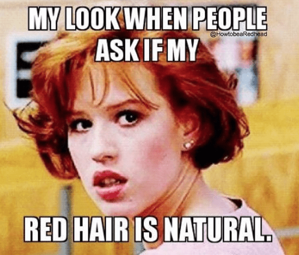 essay about being a redhead