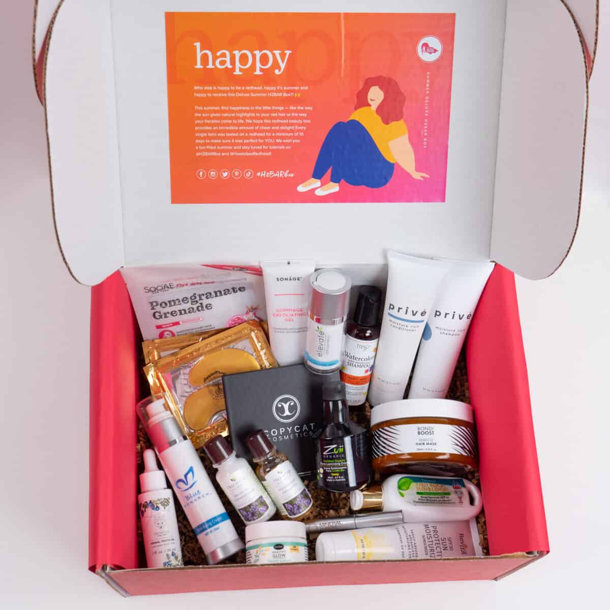 Redhead Subscription Box - Review of the Summer Deluxe H2BAR Box