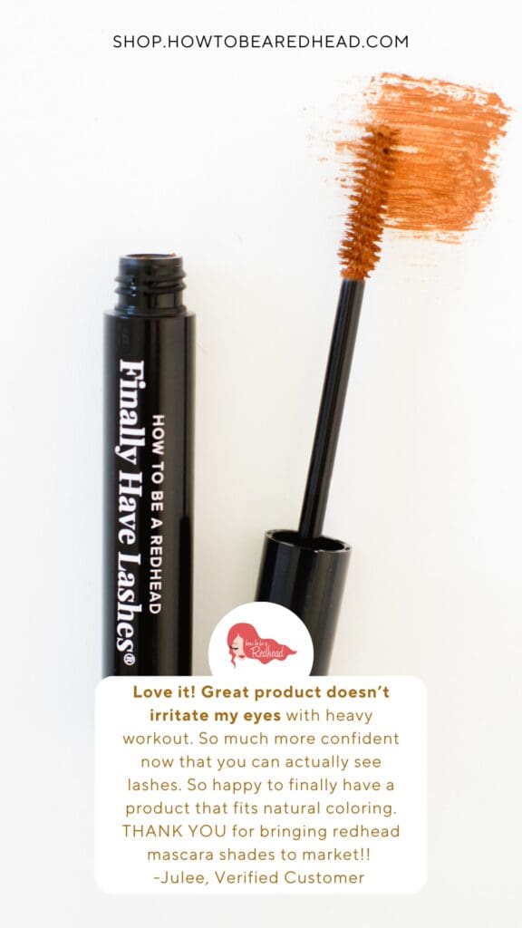 redhead mascara clean