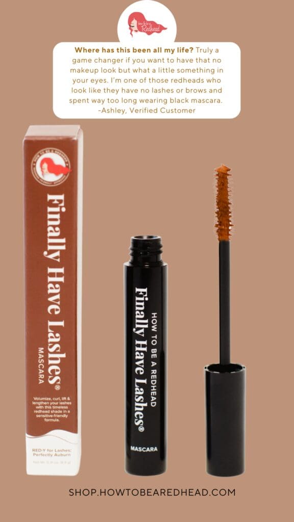 auburn mascara for redhead makeup