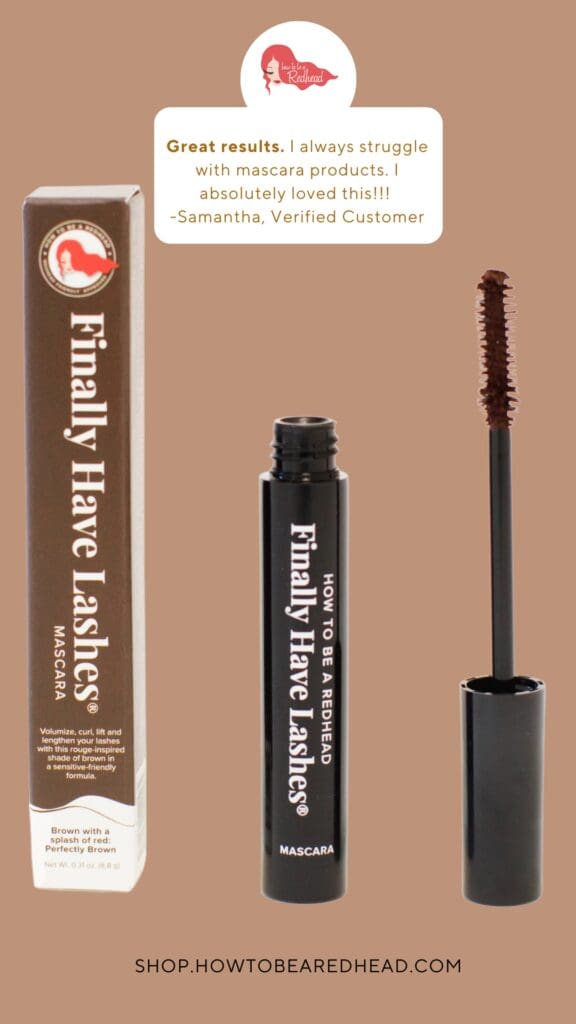 brown mascara for redheads