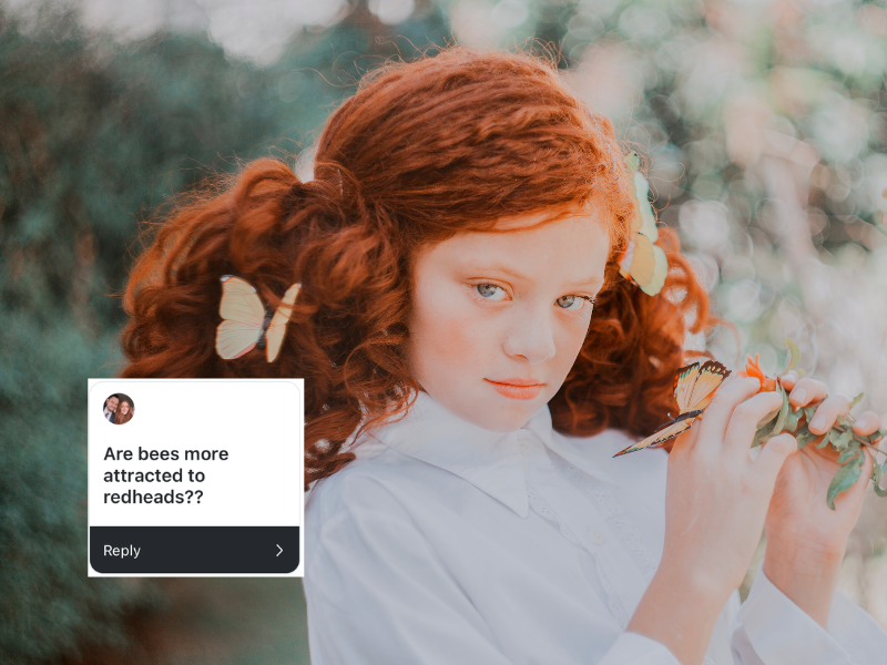 Ask a Redhead: Are Animals and Insects More Attracted to Redheads?
